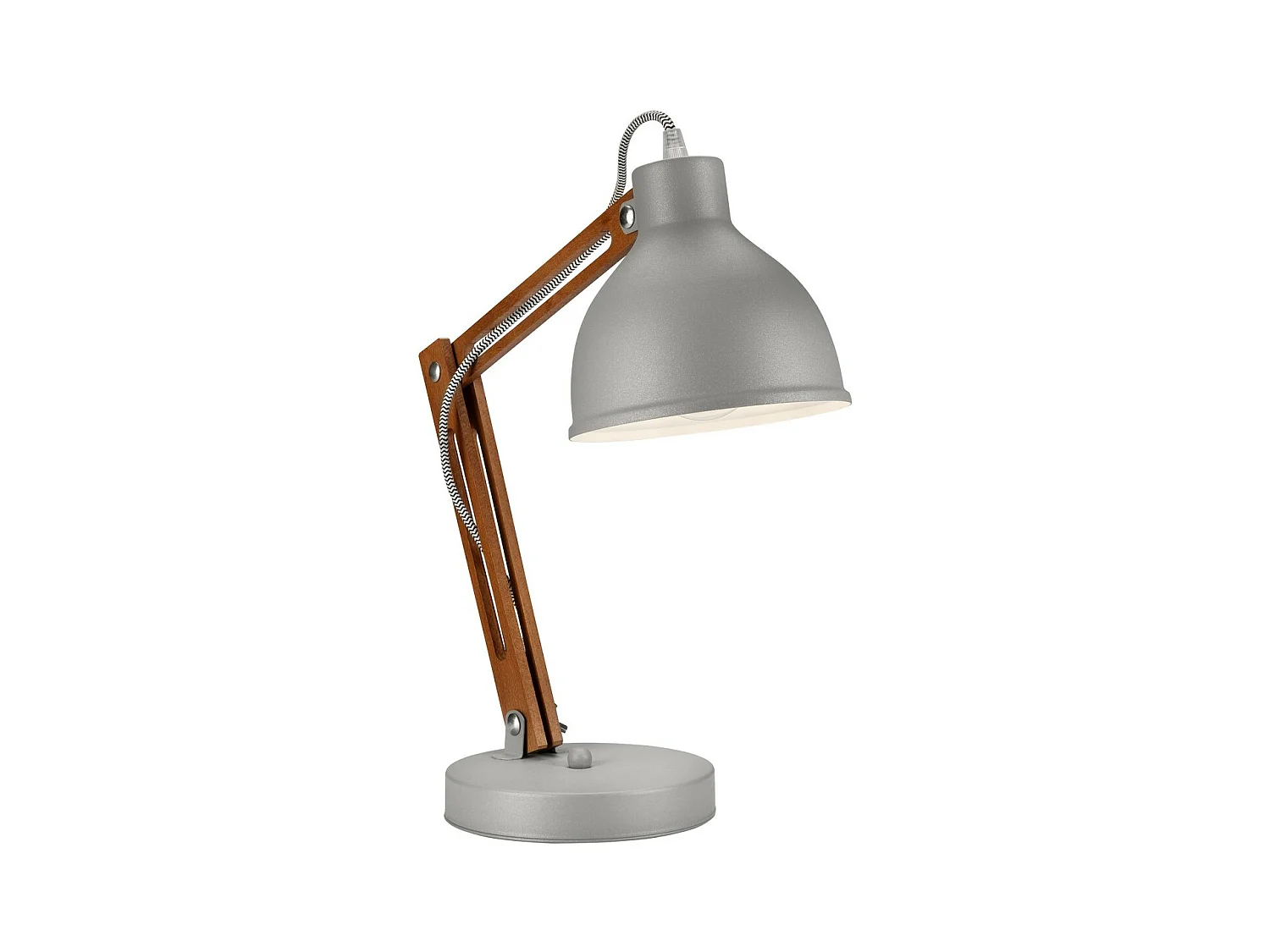 Lampe à Poser Marcello, Gris, 44x31x31 cm, Epikasa