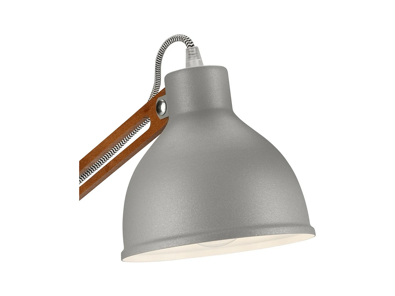 Tafellamp Marcello, Grijs, 44x31x31 cm, Epikasa