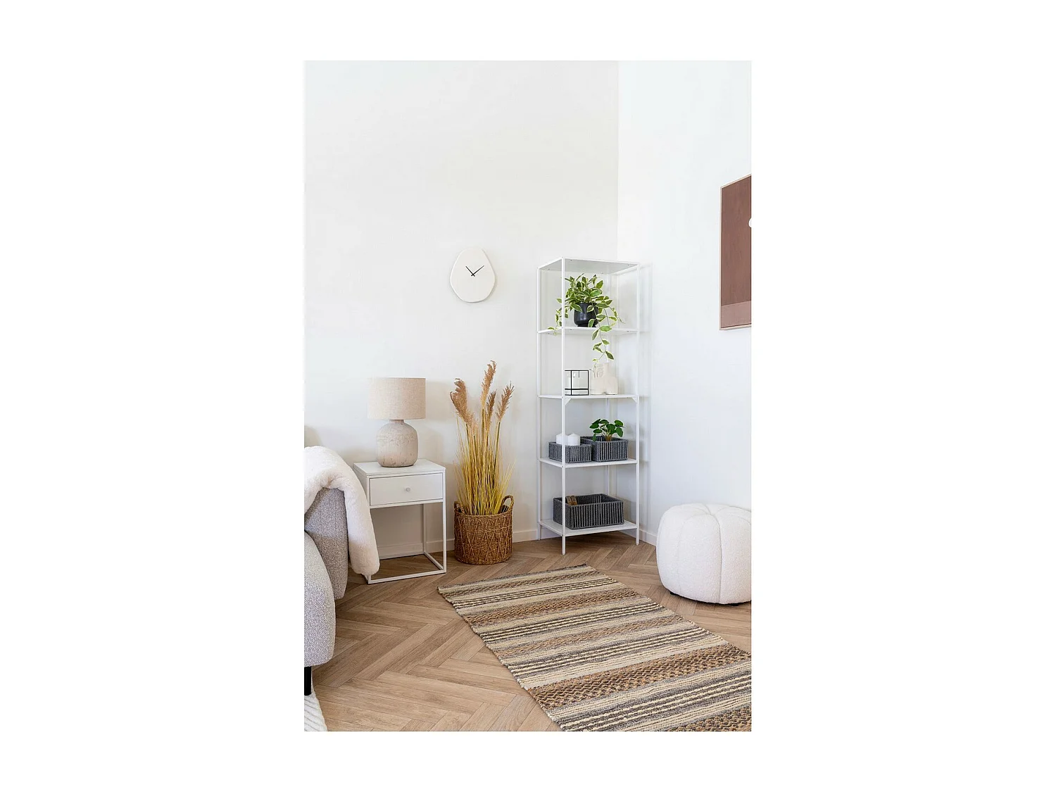 Lampe à Poser Bilby, Beige, 30x30x46,5 cm, Epikasa