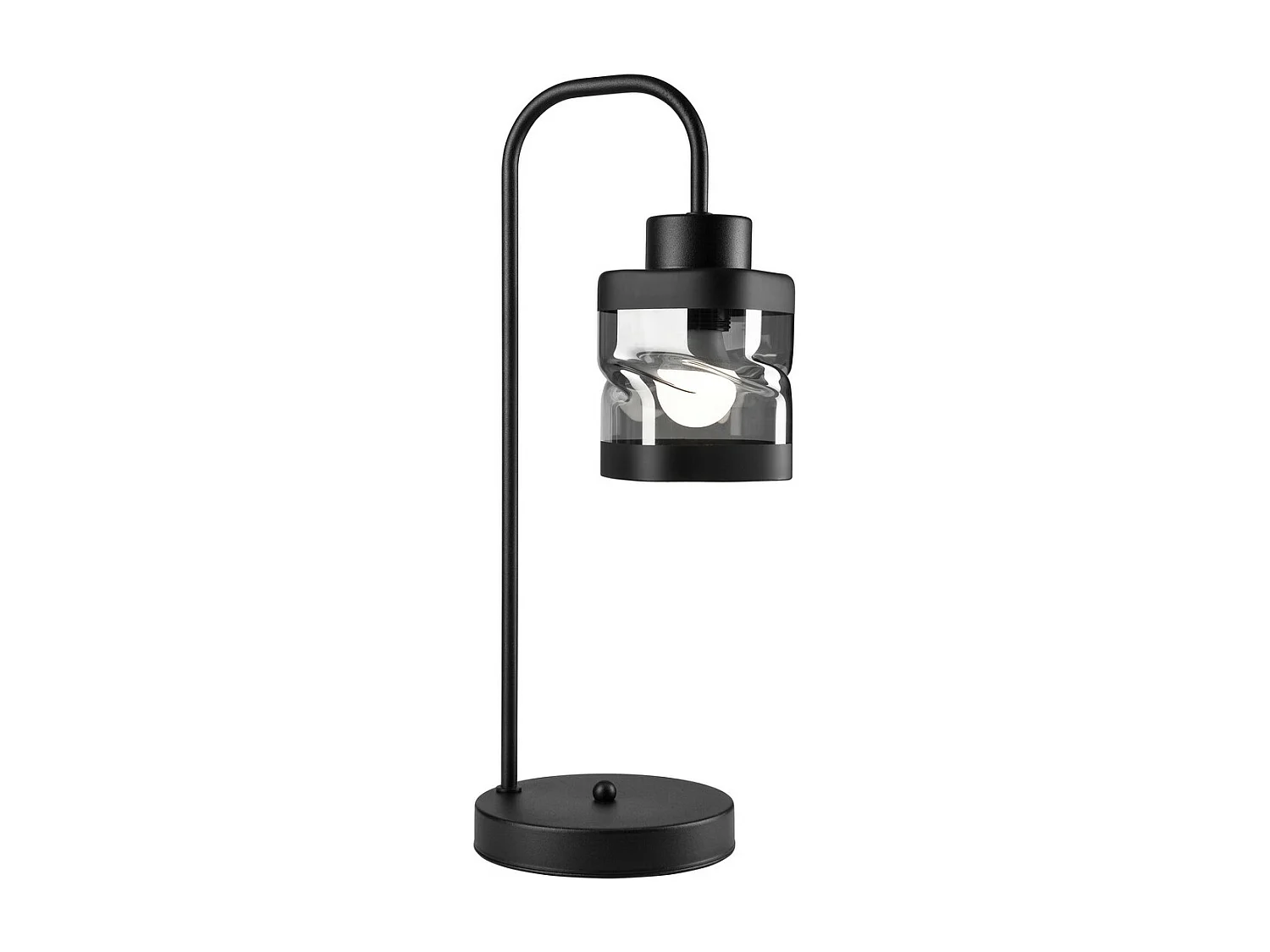 Lampe à Poser Hugo, Noir, 45x19x19 cm, Seven Design