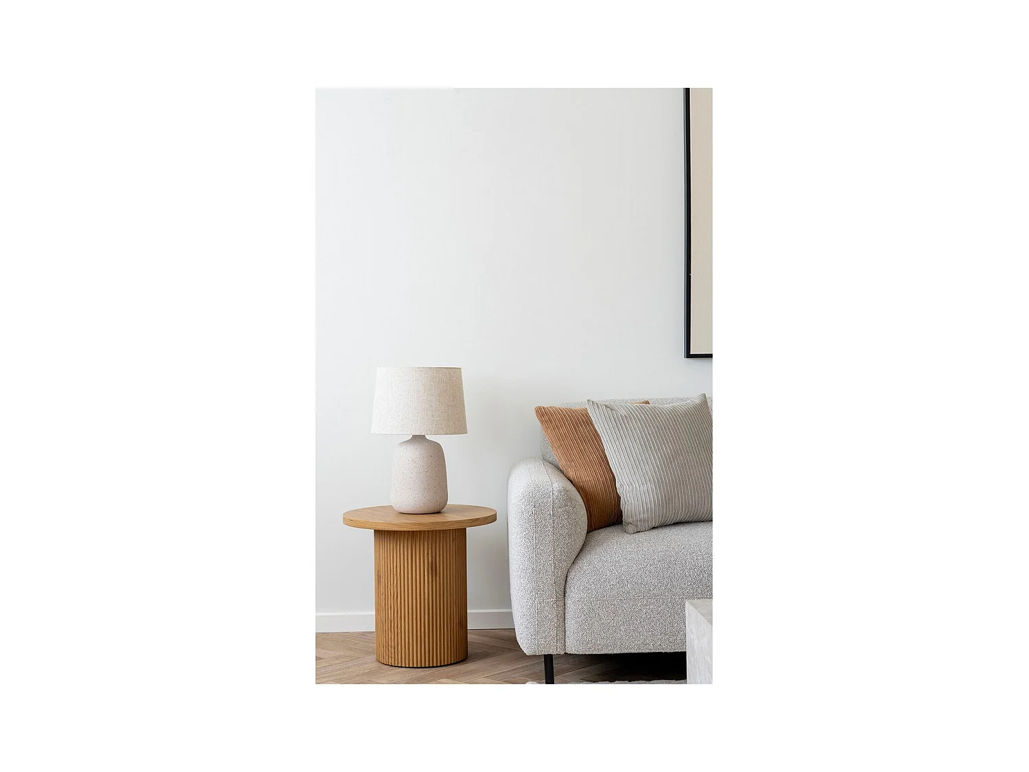 Lampe à Poser Croft, Beige, 30x30x47 cm, Epikasa
