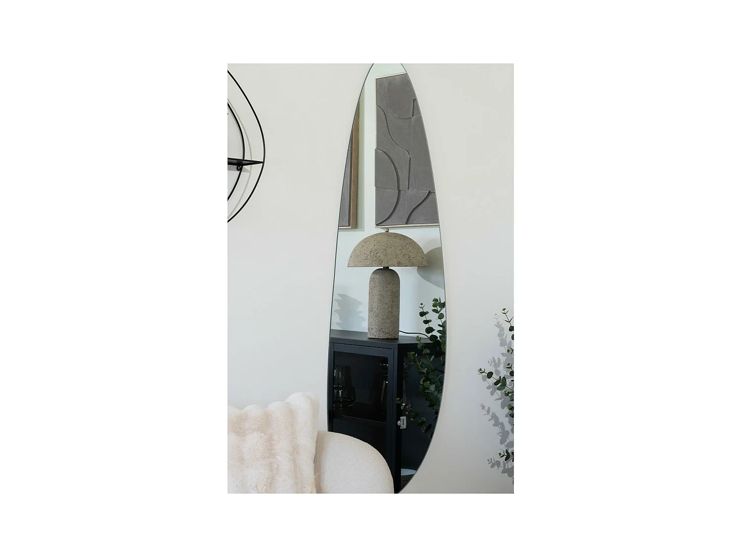 Lampe à Poser Astley, Beige, 36,5x36,5x49,5 cm, Seven Design