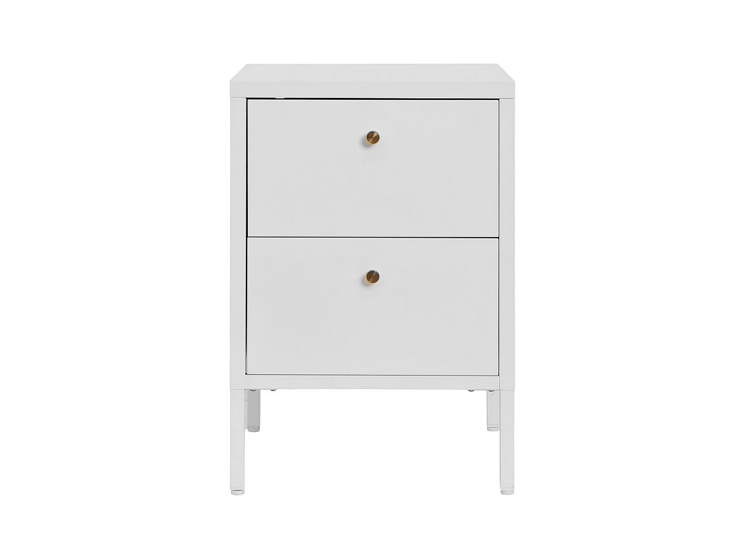 Table de Chevet Dalby, Blanc, 40x40x60 cm, EPIKASA