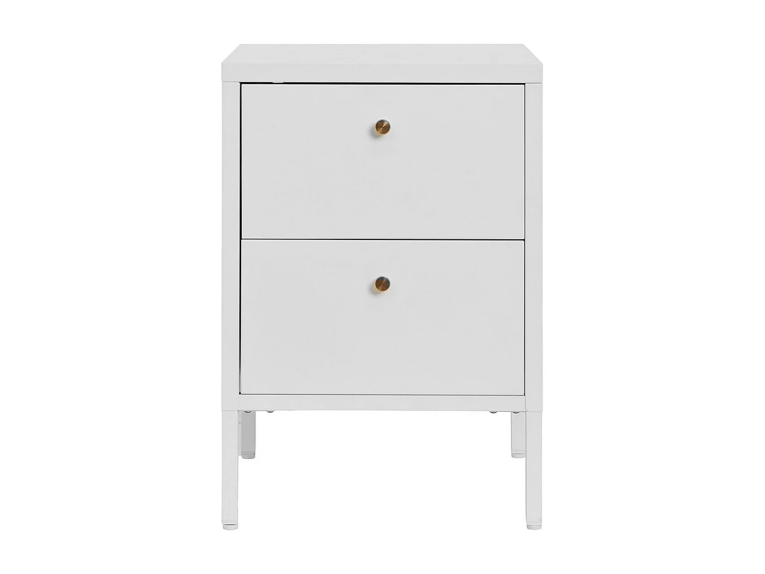 Stolik Nocny Dalby, Biały, 40x40x60 cm, Seven Design