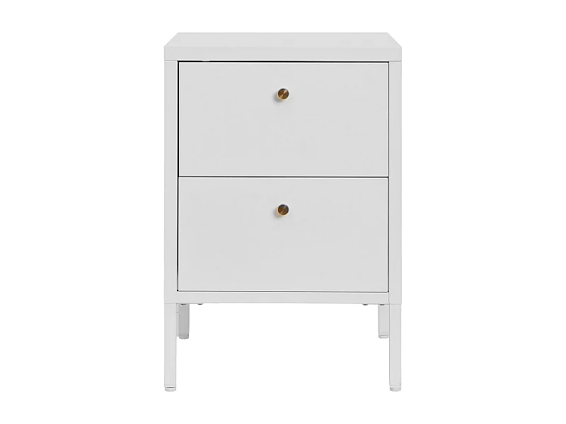 Stolik Nocny Dalby, Biały, 40x40x60 cm, Seven Design