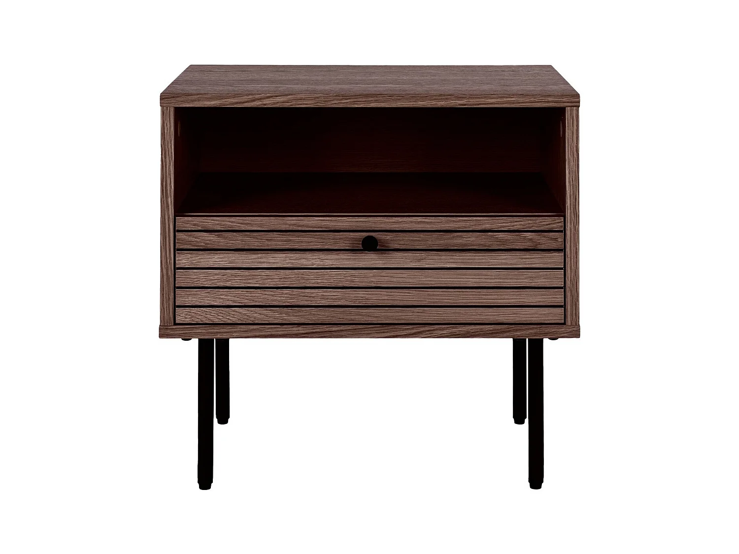 Table de Chevet Kyoto, Marron, 50x40x50 cm, EPIKASA