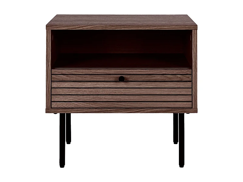Stolik Nocny Kioto, Brązowy, 50x40x50 cm, Seven Design