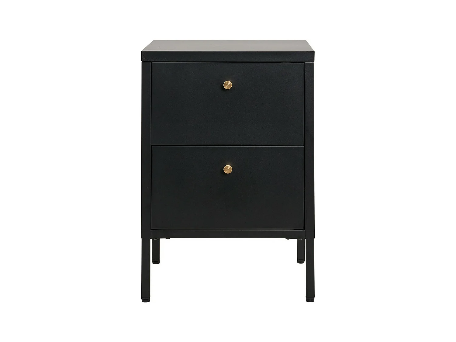 Table de Chevet Dalby, Noir, 40x40x60 cm, EPIKASA