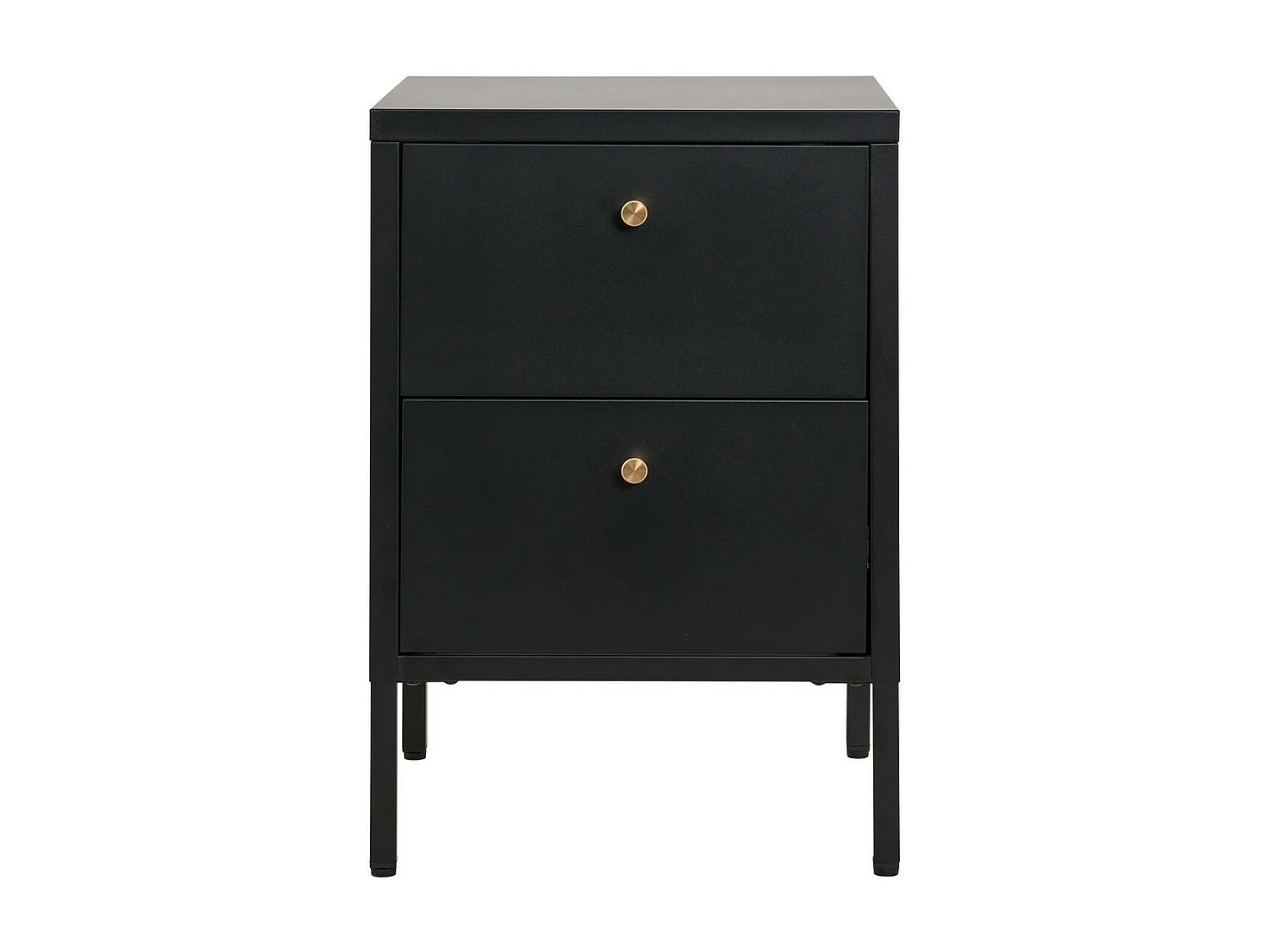 Stolik Nocny Dalby, Czarny, 40x40x60 cm, Seven Design