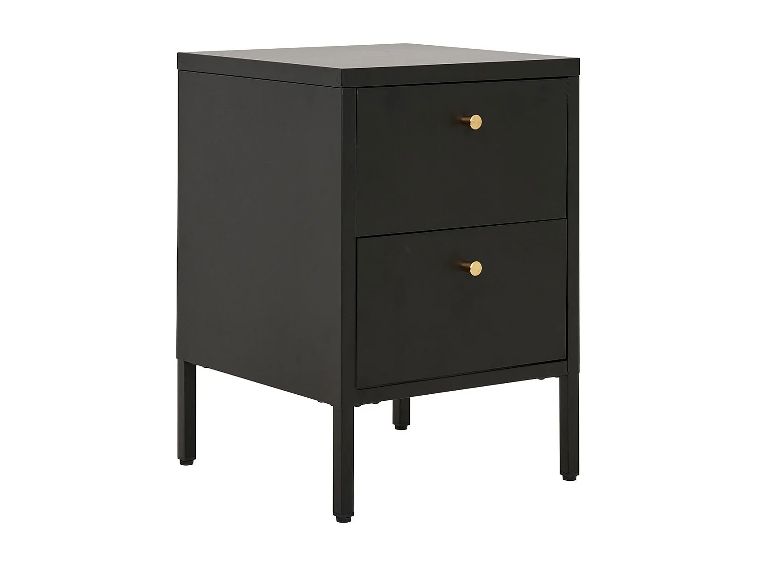 Stolik Nocny Dalby, Czarny, 40x40x60 cm, Seven Design