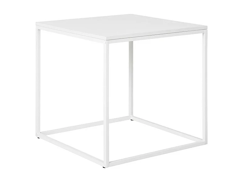 Stolik Nocny Życie, Biały, 45x45x45 cm, EPIKASA