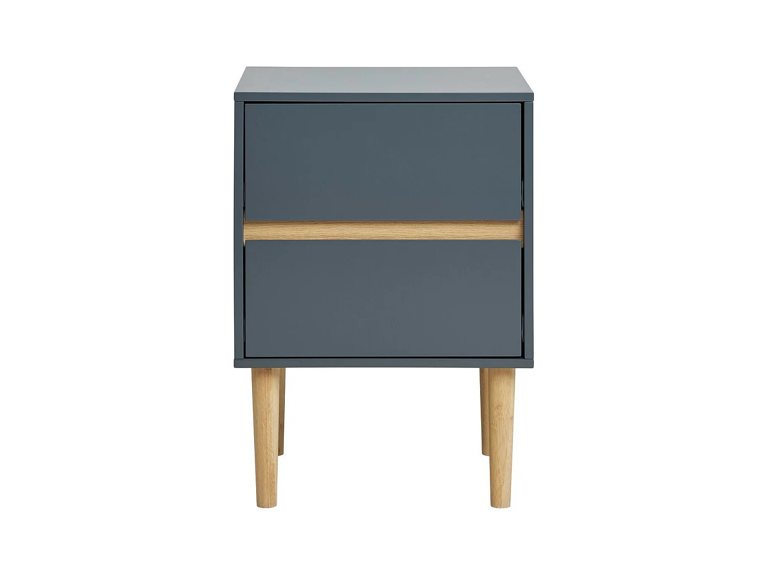 Table de Chevet Bisley, Gris, 40x35x55 cm, EPIKASA