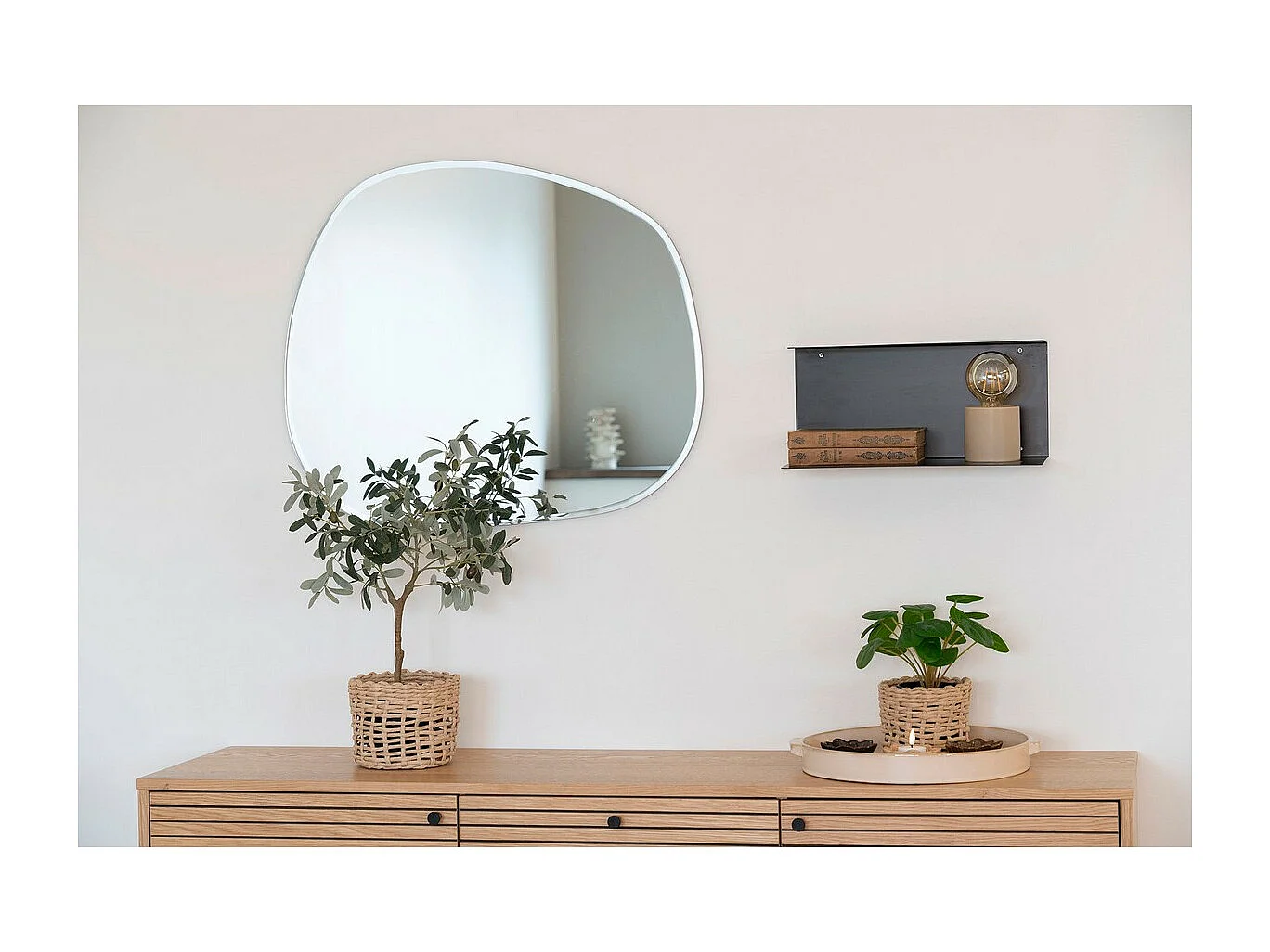 Plank Rijsel, Zwart, 40x18x18 cm, EPIKASA