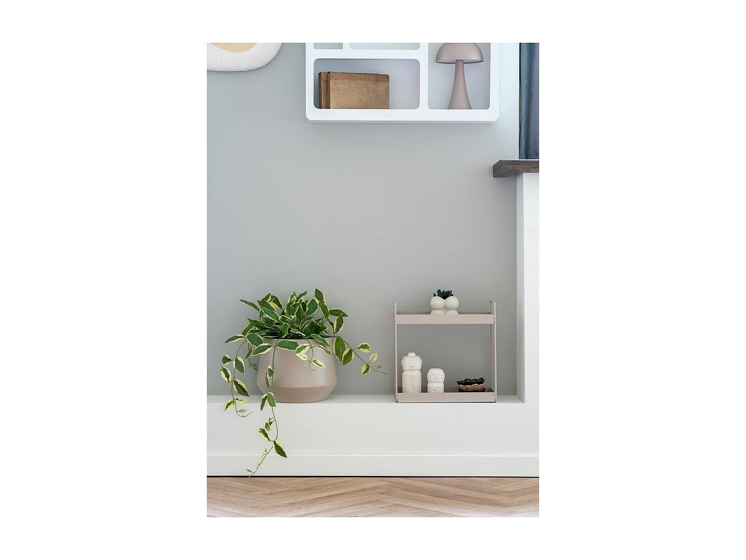 Étagère Rabo, Beige, 30x15x31 cm, Seven Design