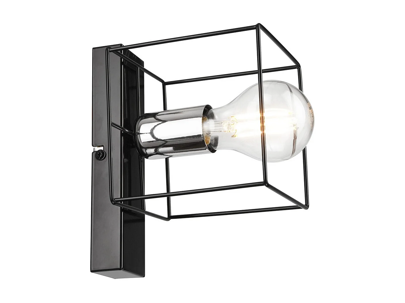 Lampa ścienna Mika 6, Czarny, 20x13x17 cm, Seven Design