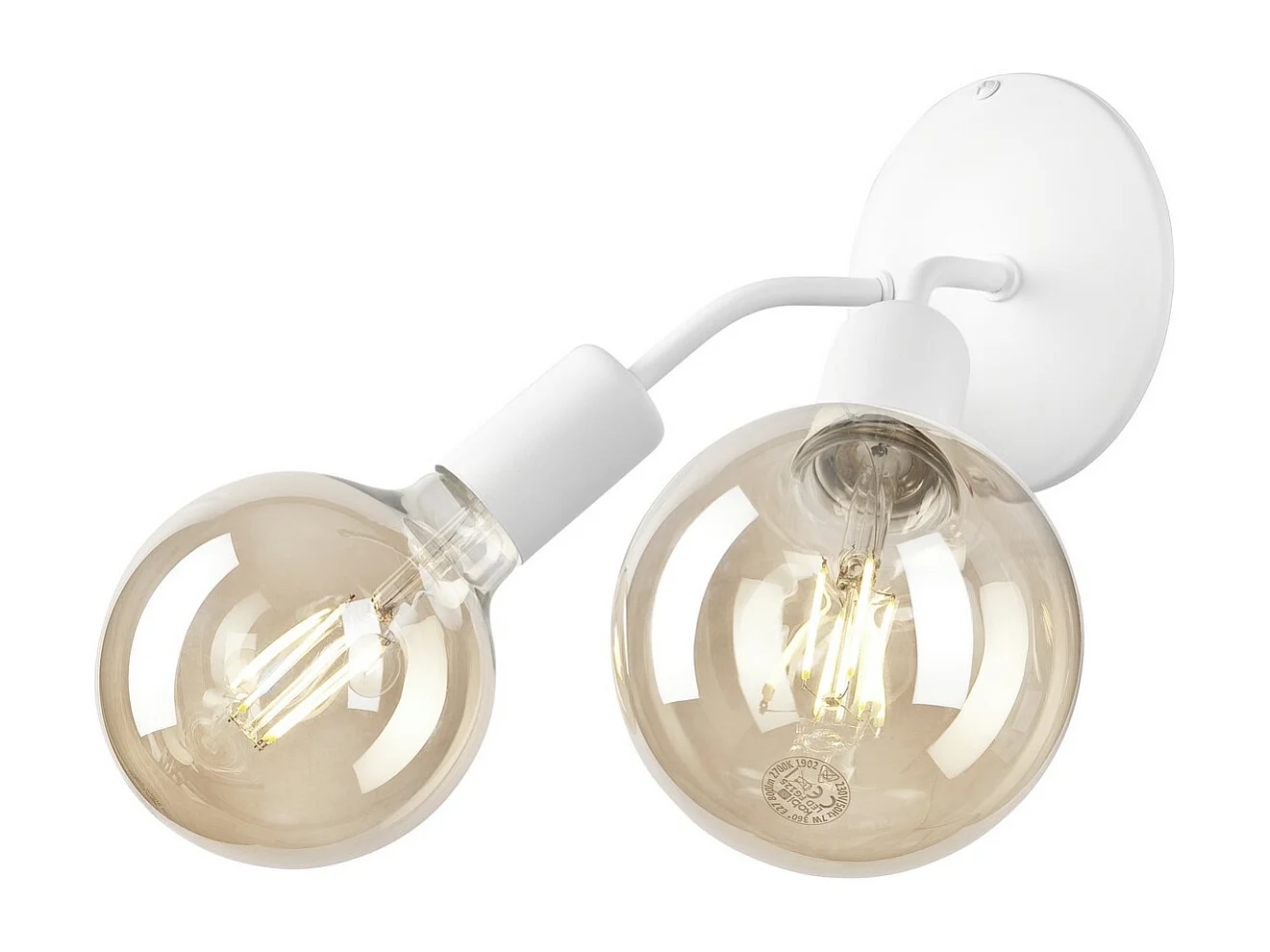 Lampa ścienna Viggo, Biały, 14,5x23x23 cm, Seven Design