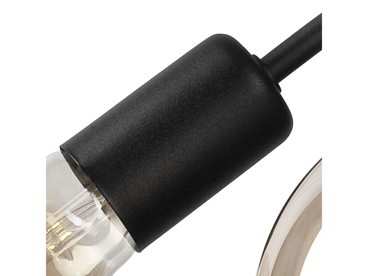 Applique Viggo, Noir, 14,5x23x23 cm, Seven Design