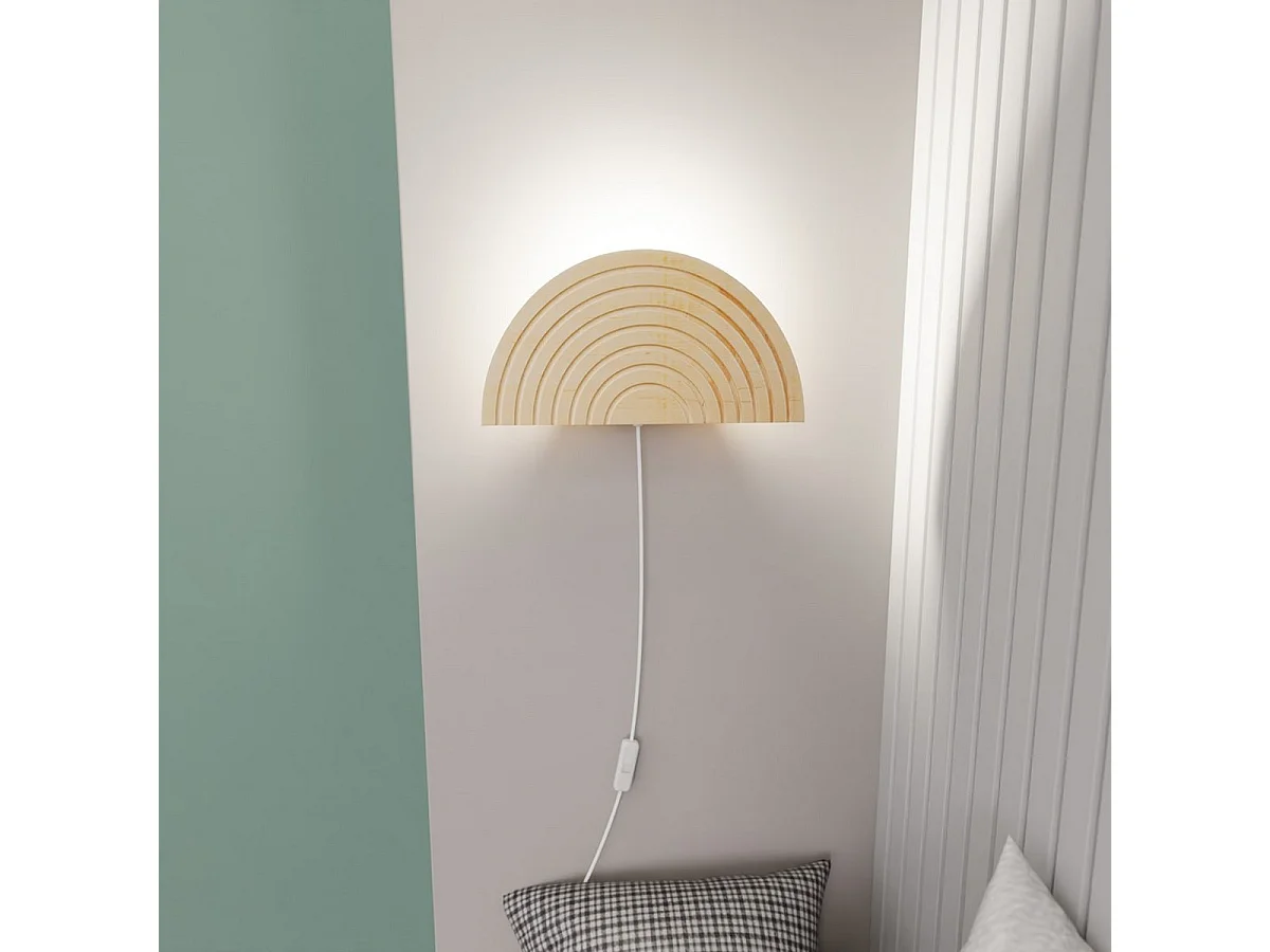 Applique Rainbow, Marron, 32x17x100 cm, Seven Design