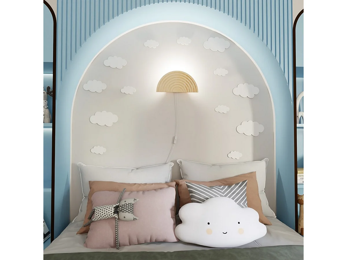 Applique Rainbow, Marron, 32x17x100 cm, Seven Design