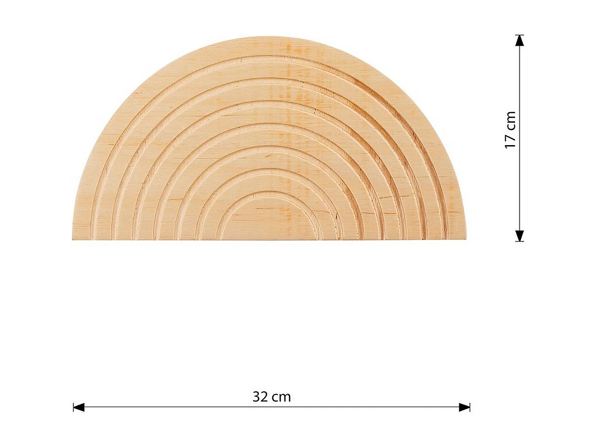 Applique Rainbow, Marron, 32x17x100 cm, Seven Design