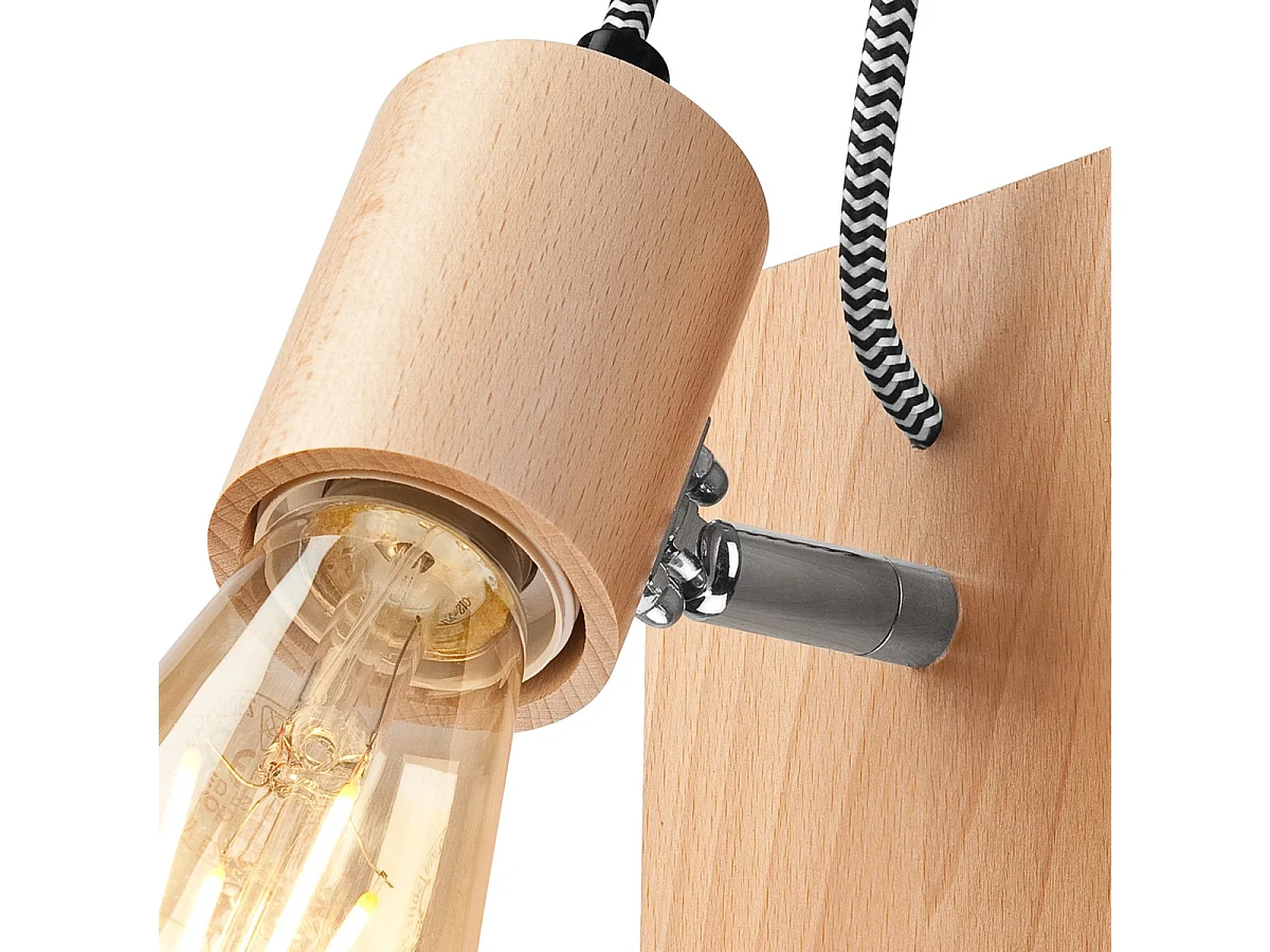 Lampa ścienna Gustavo, Brązowy, 11x13x13 cm, Seven Design