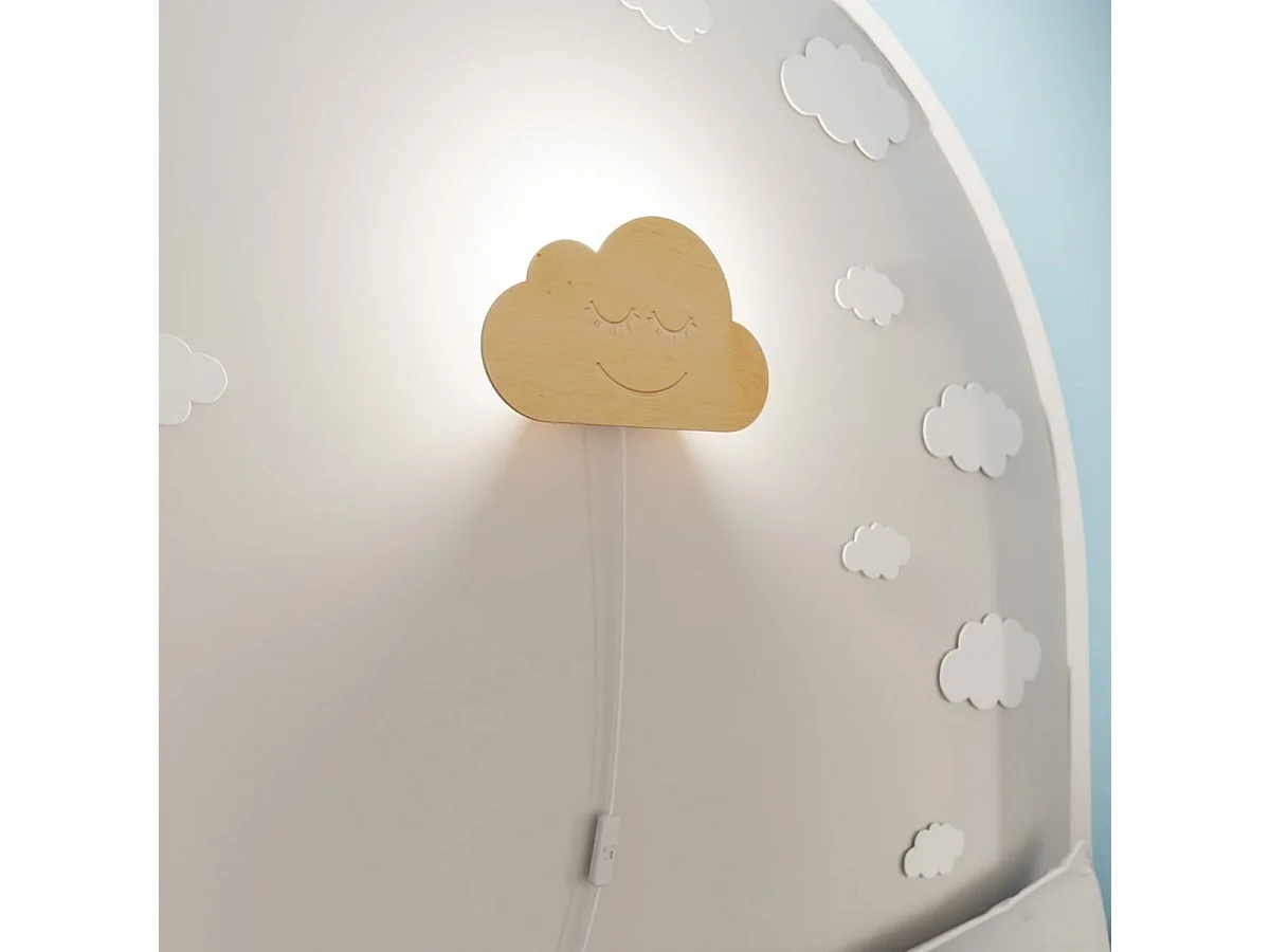 Applique Cloud, Marron, 30x19x100 cm, Seven Design