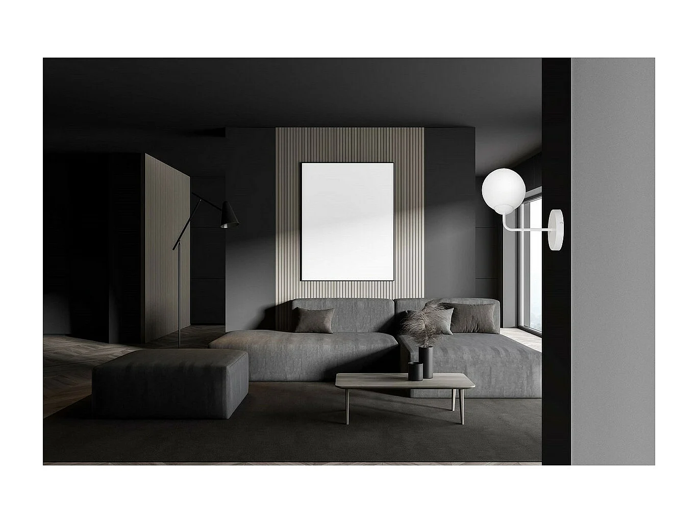 Wandlamp Pregos, Wit, 14x17x100 cm, EPIKASA