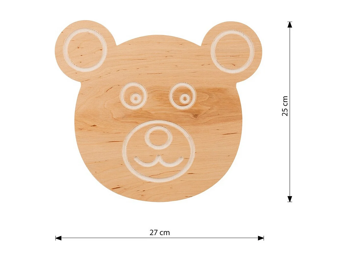 Applique Ted, Marron, 27x25x100 cm, Seven Design