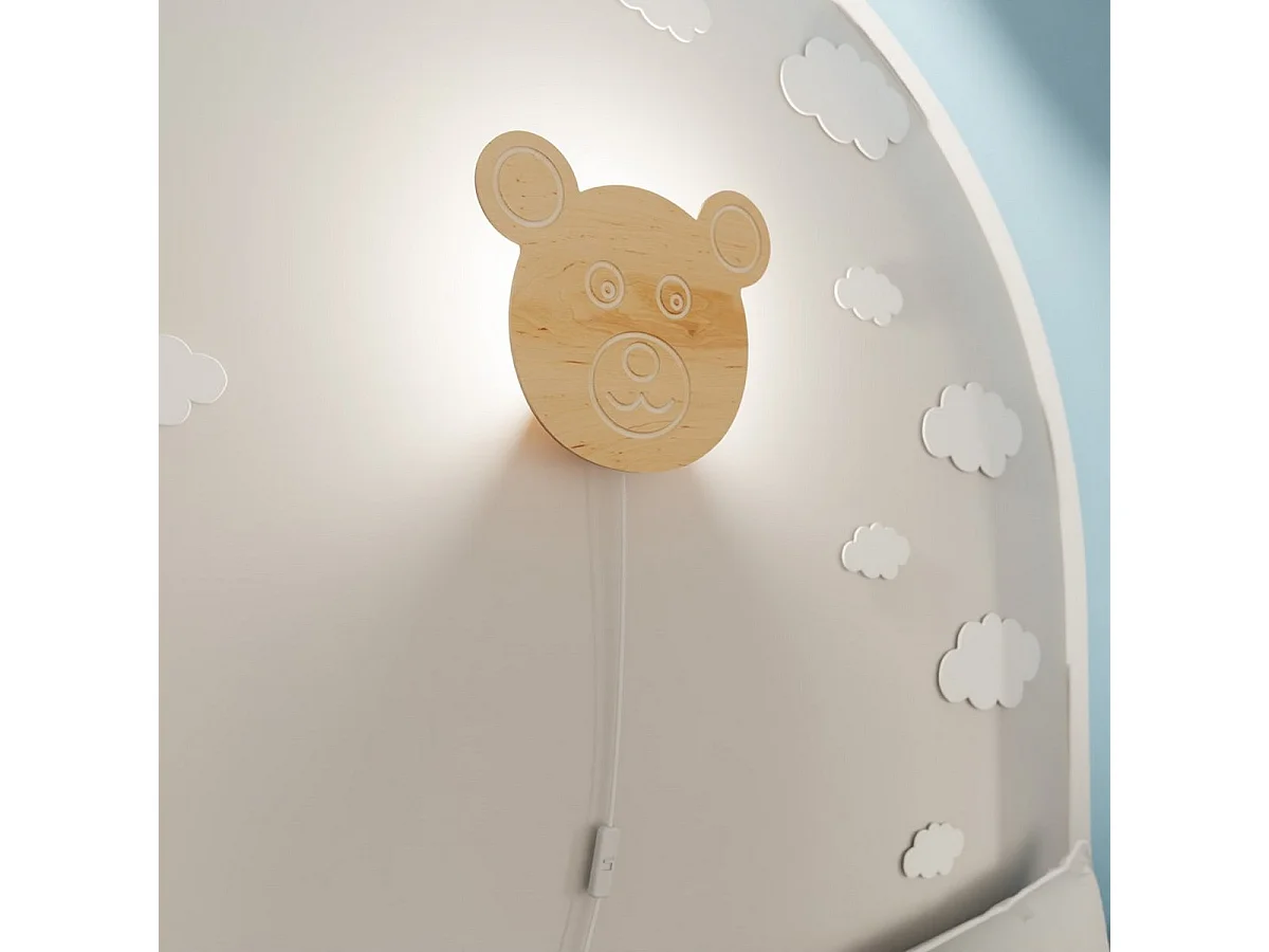 Applique Ted, Marron, 27x25x100 cm, Seven Design