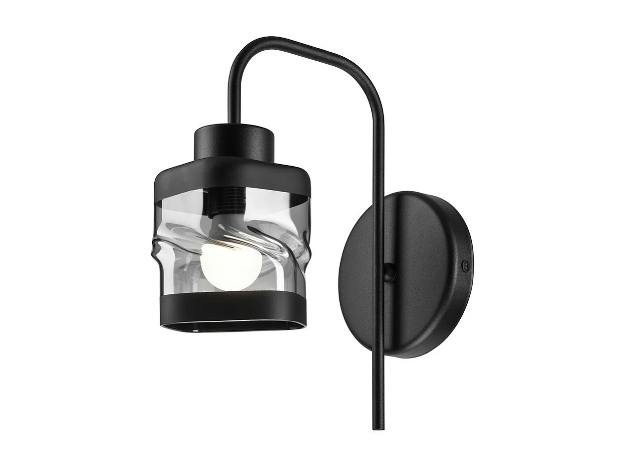 Applique Hugo, Noir, 30x24x24 cm, Seven Design