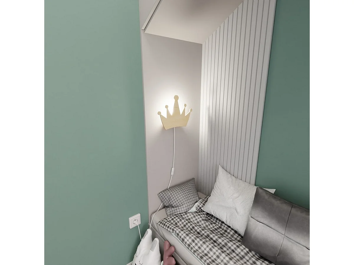 Candeeiro de Parede Queen, Castanho, 32x24x100 cm, Seven Design