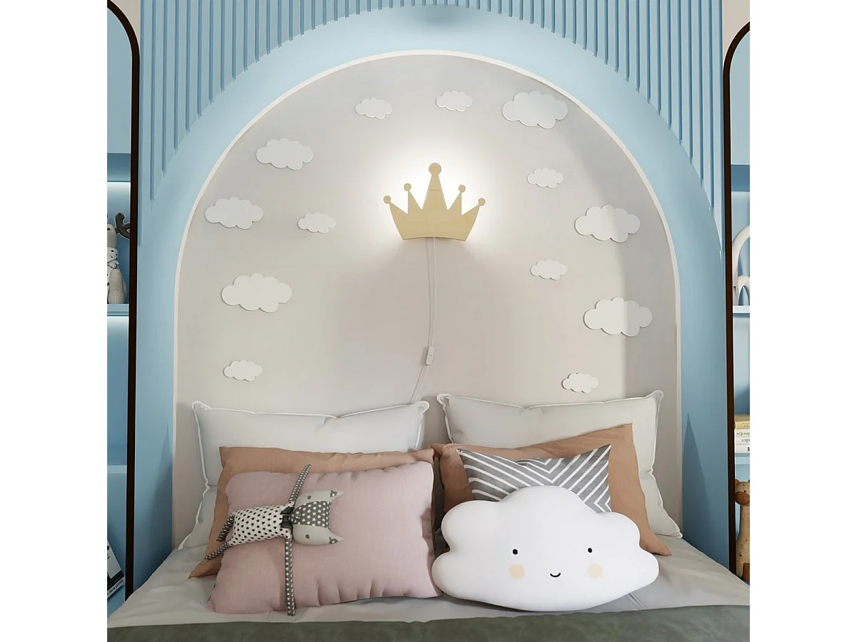 Candeeiro de Parede Queen, Castanho, 32x24x100 cm, Seven Design