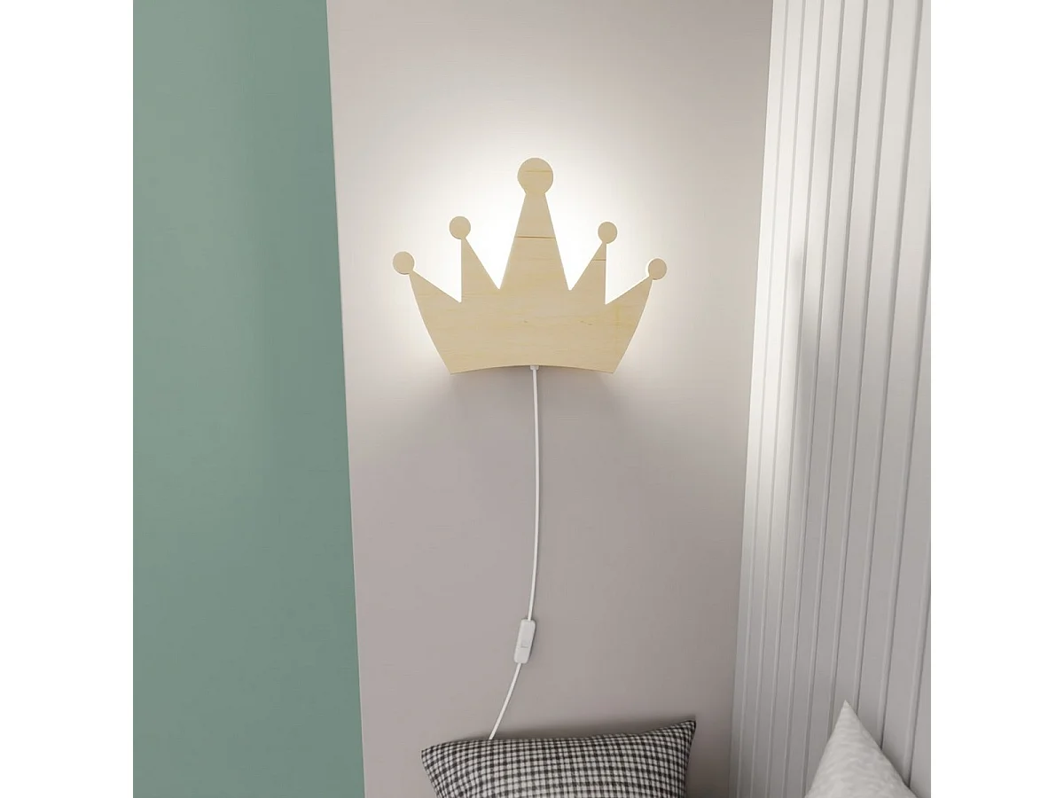 Applique Queen, Marron, 32x24x100 cm, Seven Design