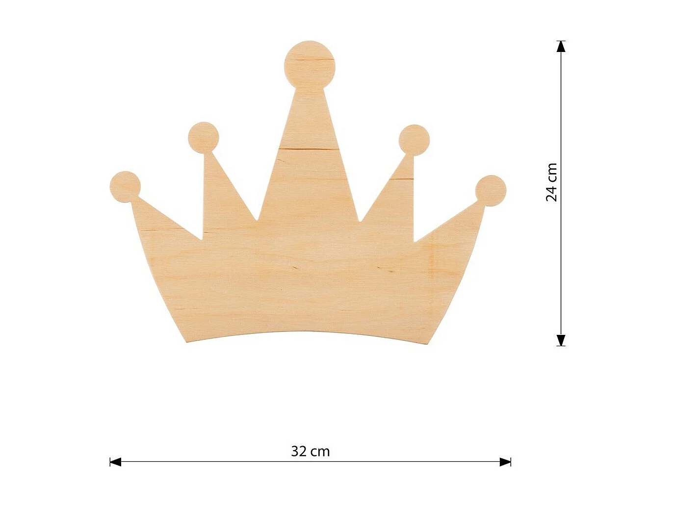 Applique Queen, Marron, 32x24x100 cm, Seven Design