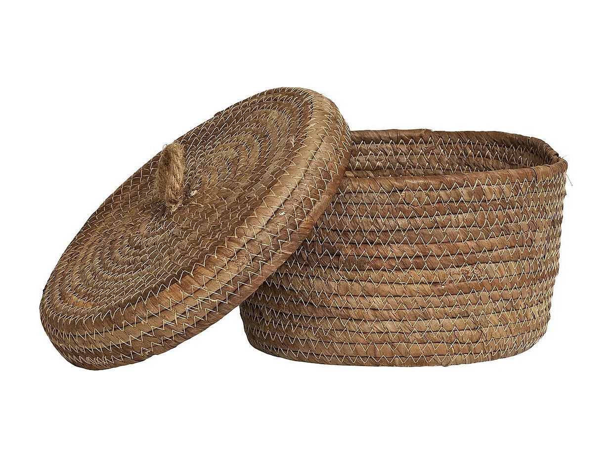 Juego de 2 Cestas de Almacenaje Desio, Marrón, 24x24x16 cm, EPIKASA