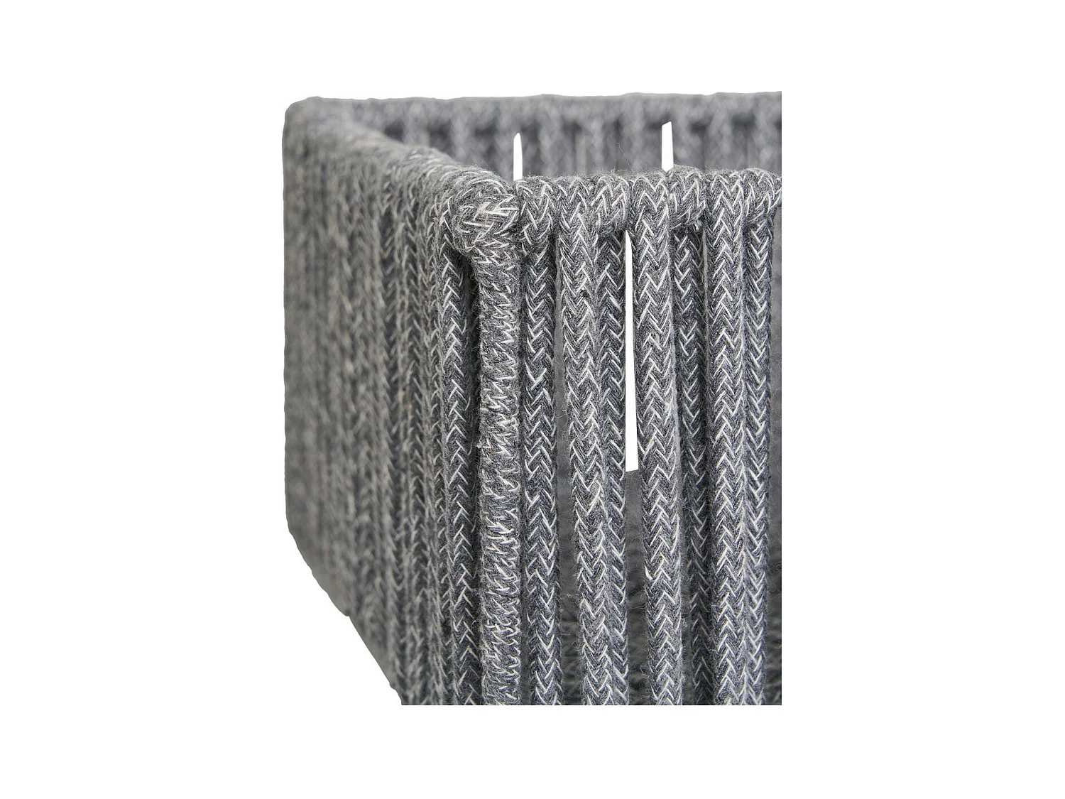 Lot de 3 Paniers Décoratifs de Rangement Arese, Gris, 26x36x14 cm, EPIKASA