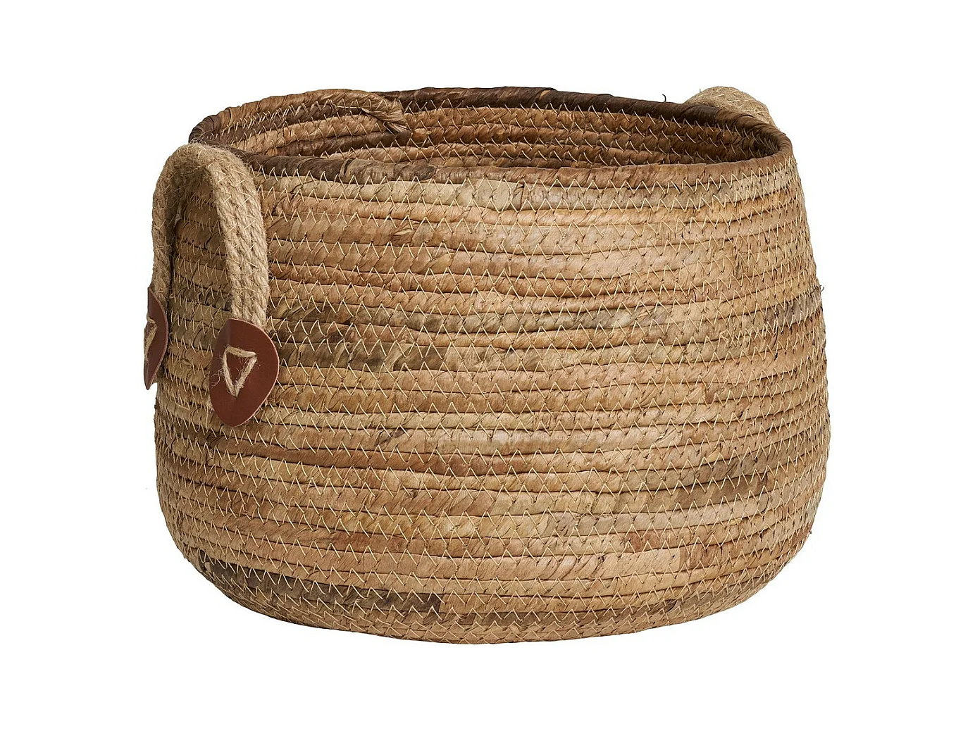 Lot de 2 Paniers Décoratifs de Rangement Aosta, Marron, 39x39x28,5 cm, EPIKASA