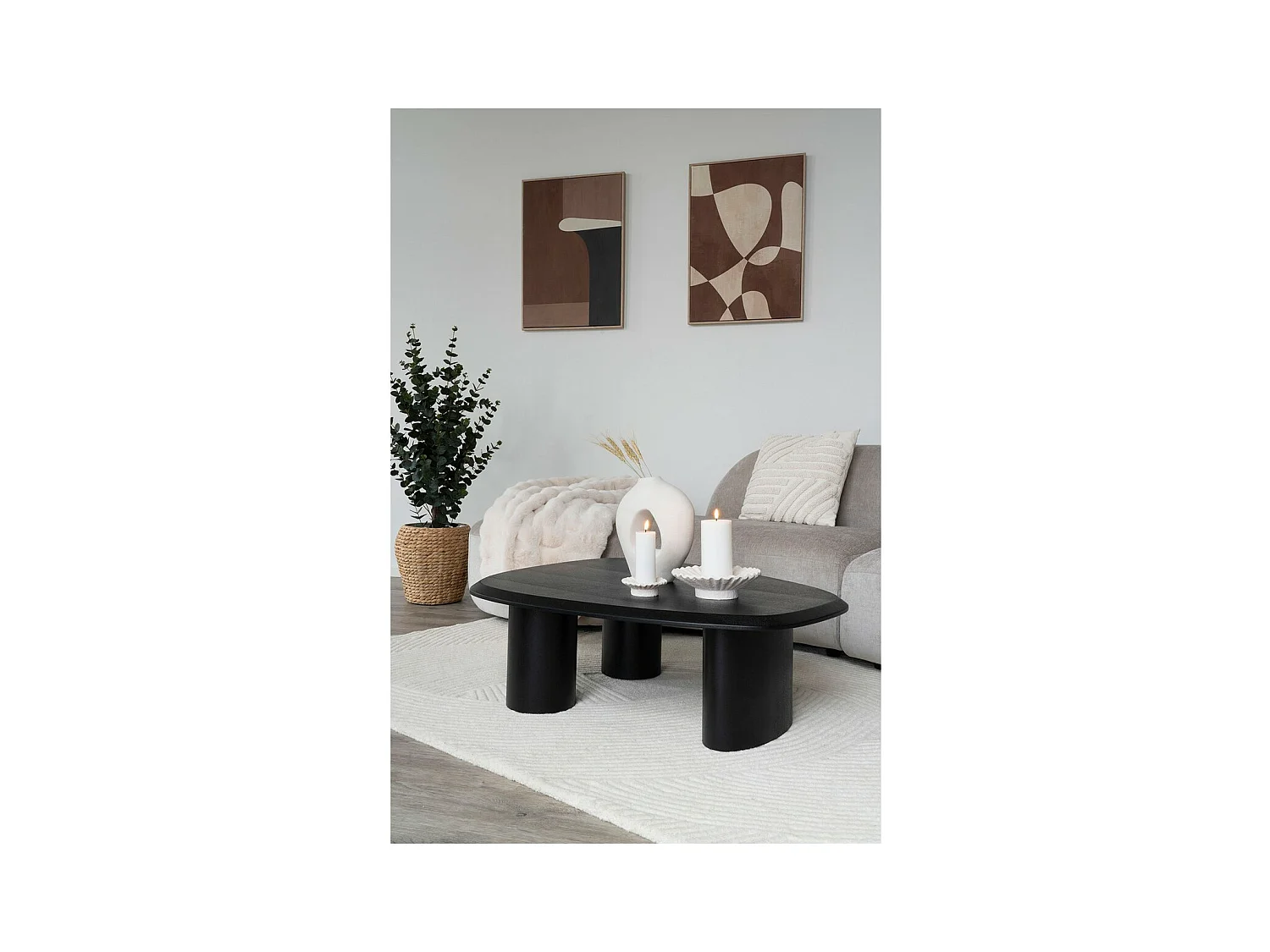 Opbergmand Denia, Bruin, 34,5x34,5x34,5 cm, EPIKASA