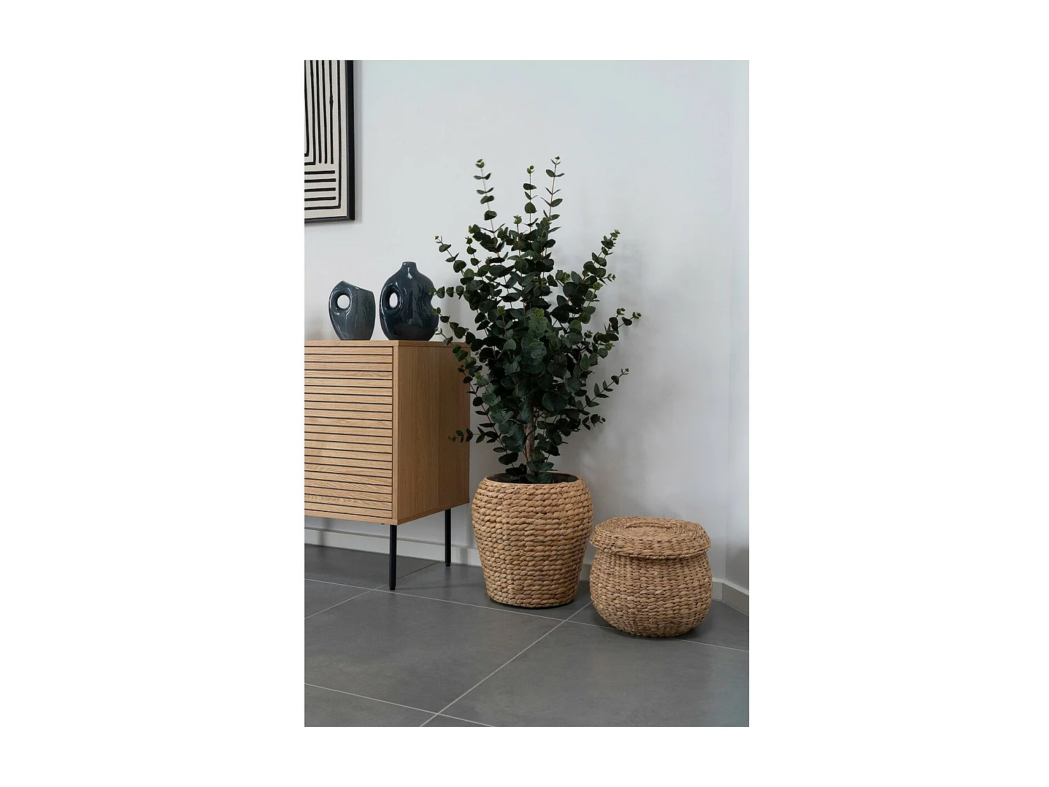 Opbergmand Denia, Bruin, 34,5x34,5x34,5 cm, Seven Design