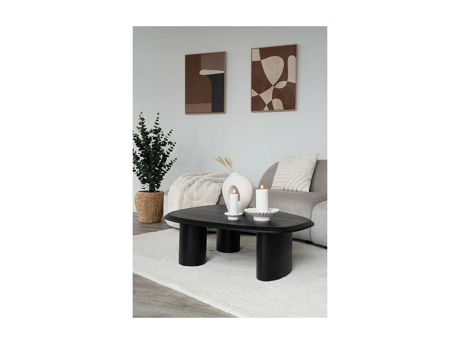 Opbergmand Denia, Bruin, 34,5x34,5x34,5 cm, Seven Design