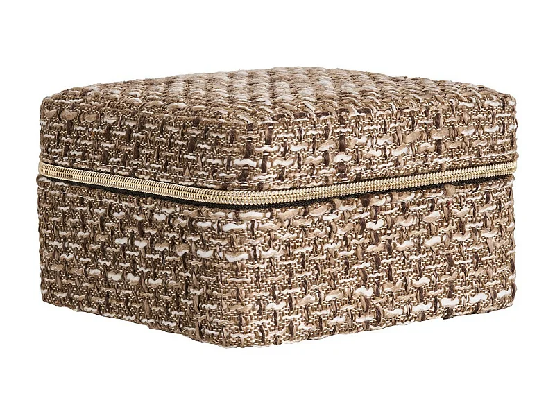 Panier Décoratif de Rangement Marrakech, Marron, 11x11x6,5 cm, Epikasa