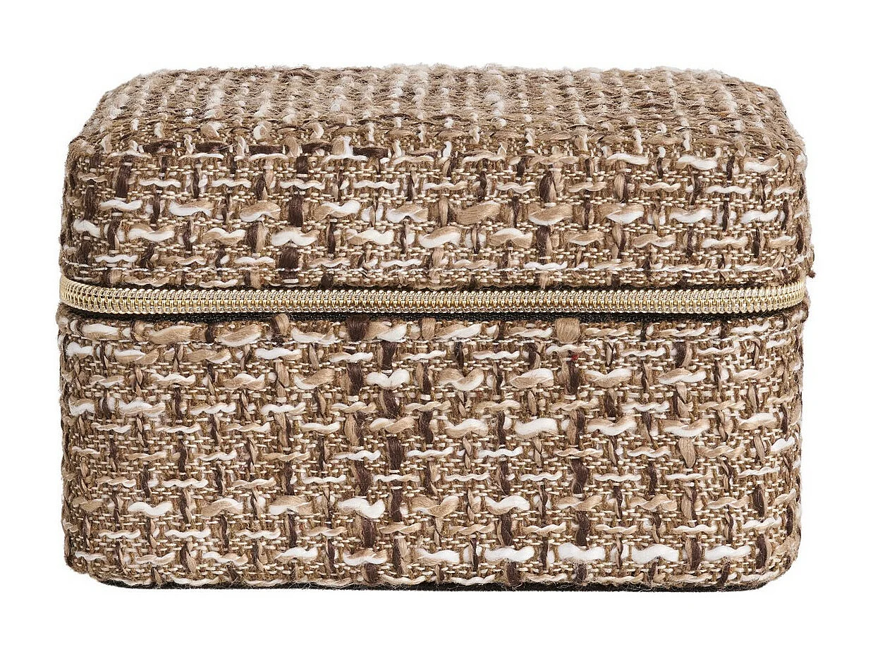 Cesto Portaoggetti Marrakech, Marrone, 11x11x6,5 cm, Epikasa