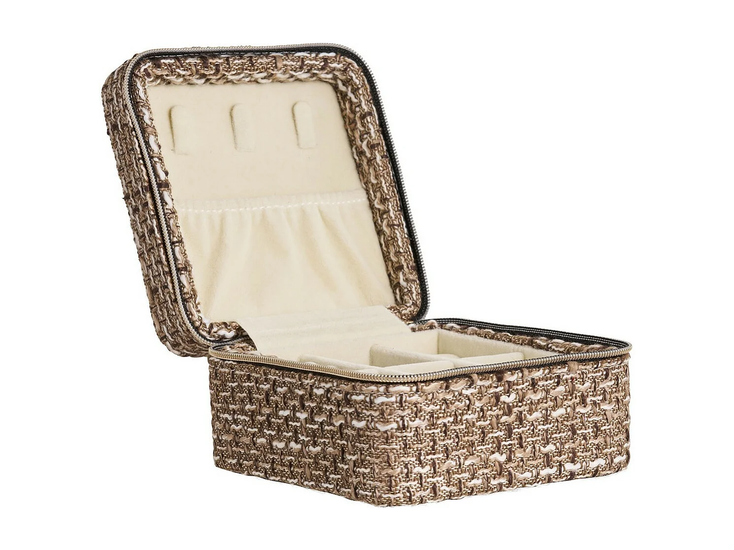 Cesto Portaoggetti Marrakech, Marrone, 11x11x6,5 cm, Epikasa