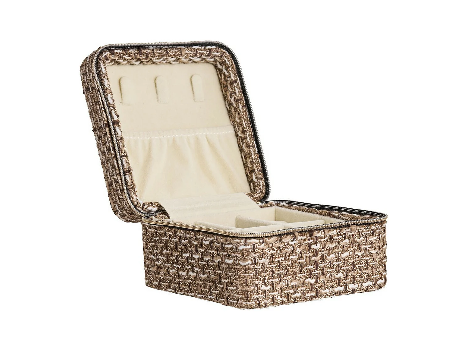 Opbergmand Marrakesh, Bruin, 11x11x6,5 cm, Epikasa