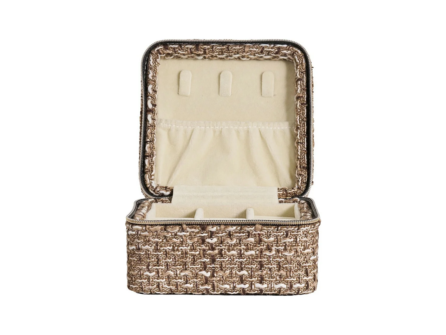 Opbergmand Marrakesh, Bruin, 11x11x6,5 cm, Epikasa