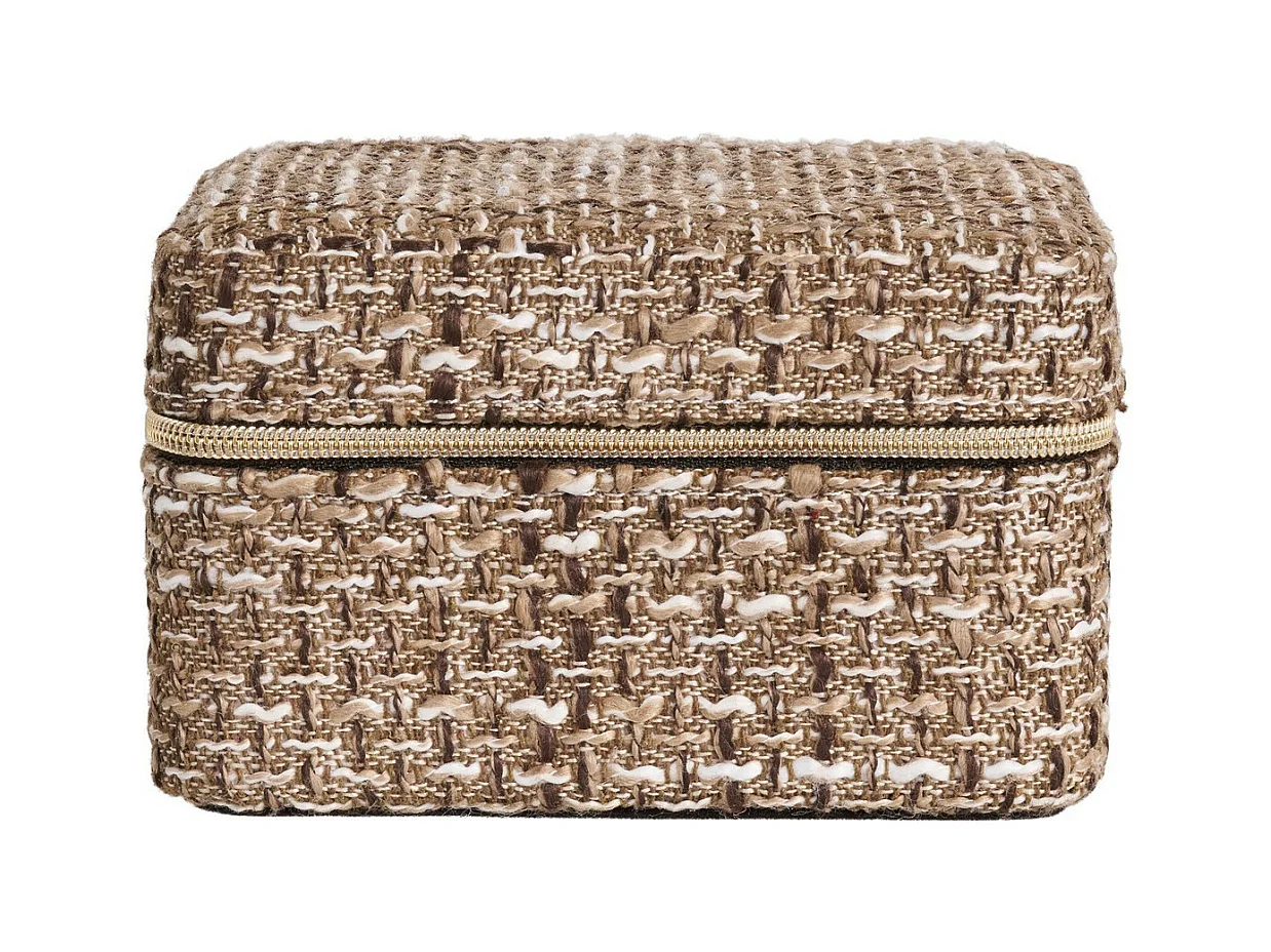 Opbergmand Marrakesh, Bruin, 11x11x6,5 cm, Epikasa