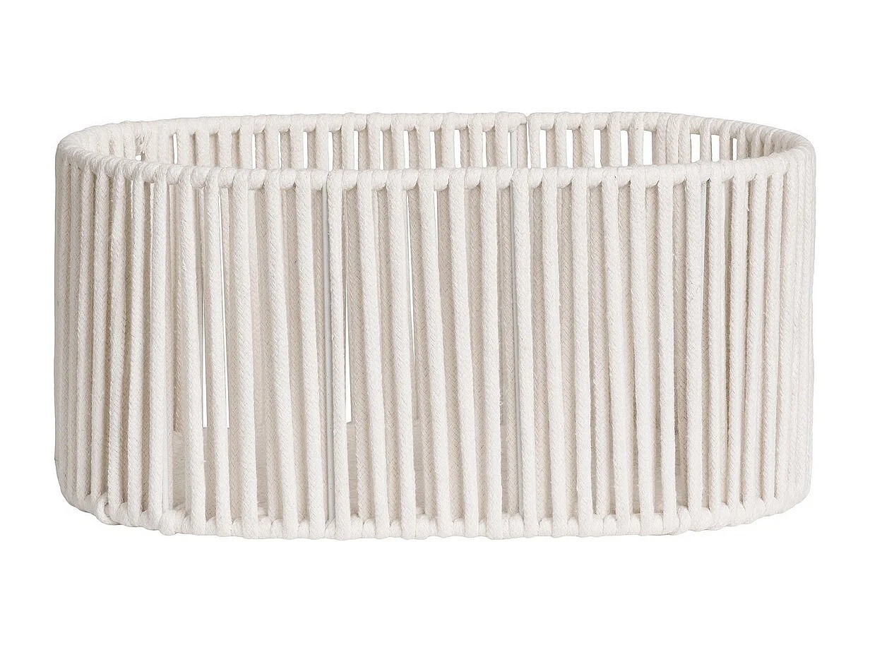 Lot de 2 Paniers Décoratifs de Rangement Arese, Blanc, 25,5x38x18 cm, Seven Design