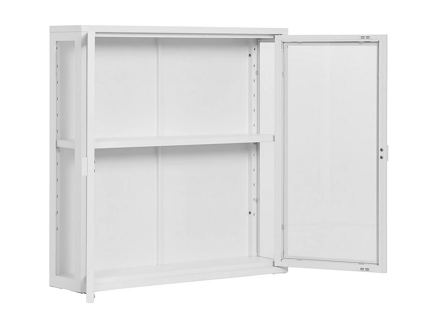 Wisząca Gablota Brisbane, Biały, 80x18x80 cm, Seven Design