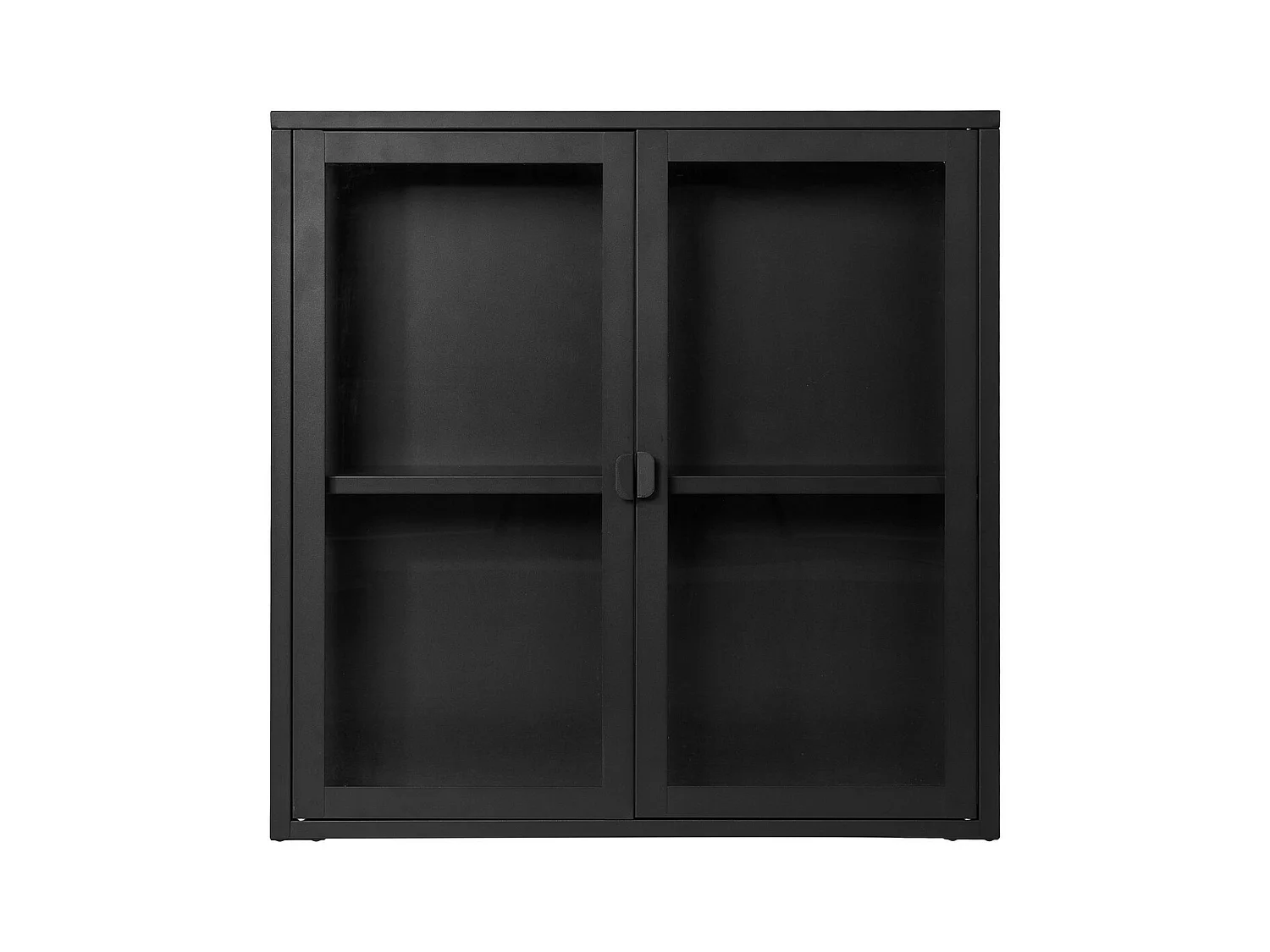 Vitrine Suspendue Brisbane, Noir, 80x18x80 cm, EPIKASA