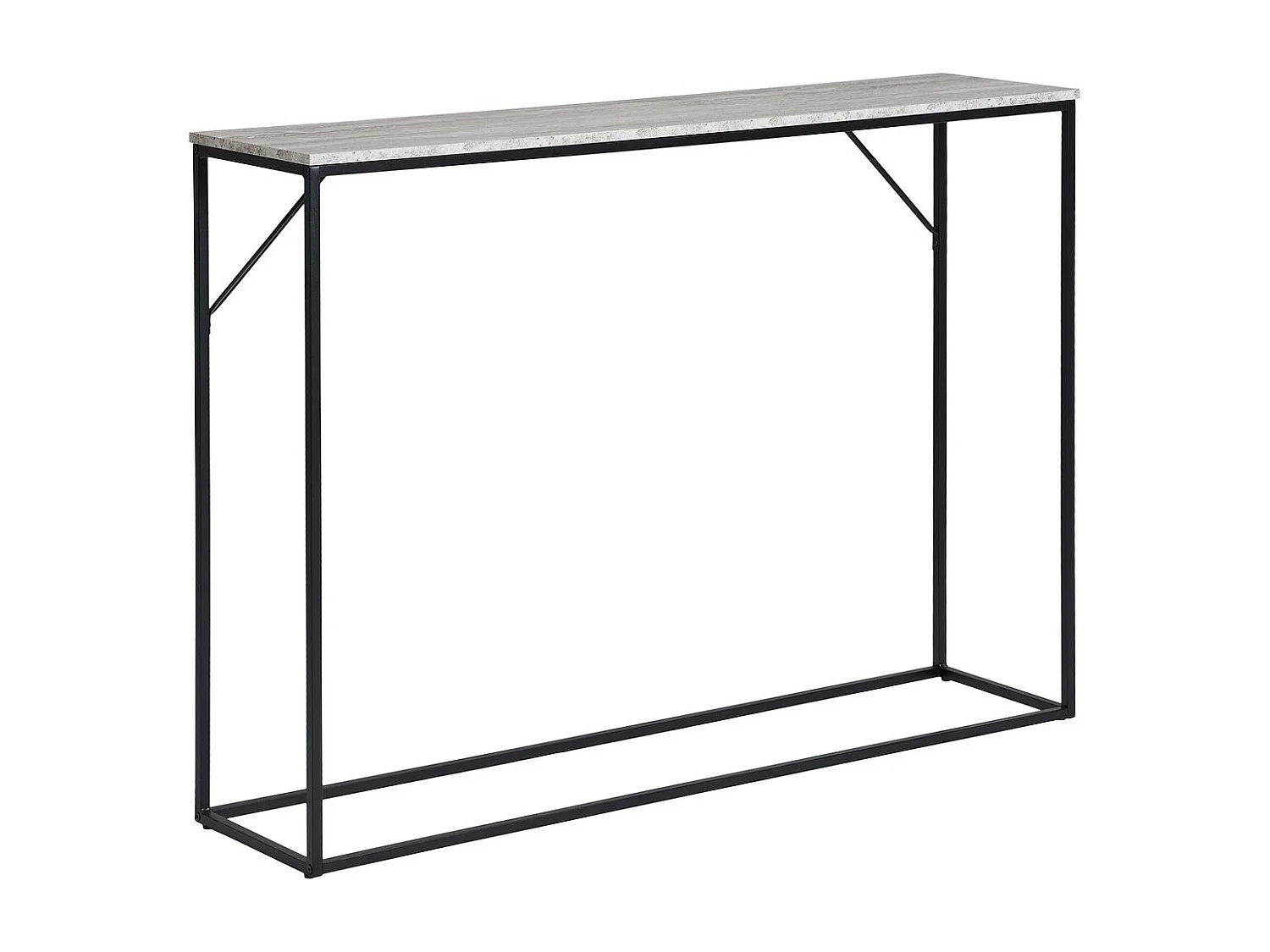Console Tafel Vita, Bruin, 110x26x80 cm, Seven Design